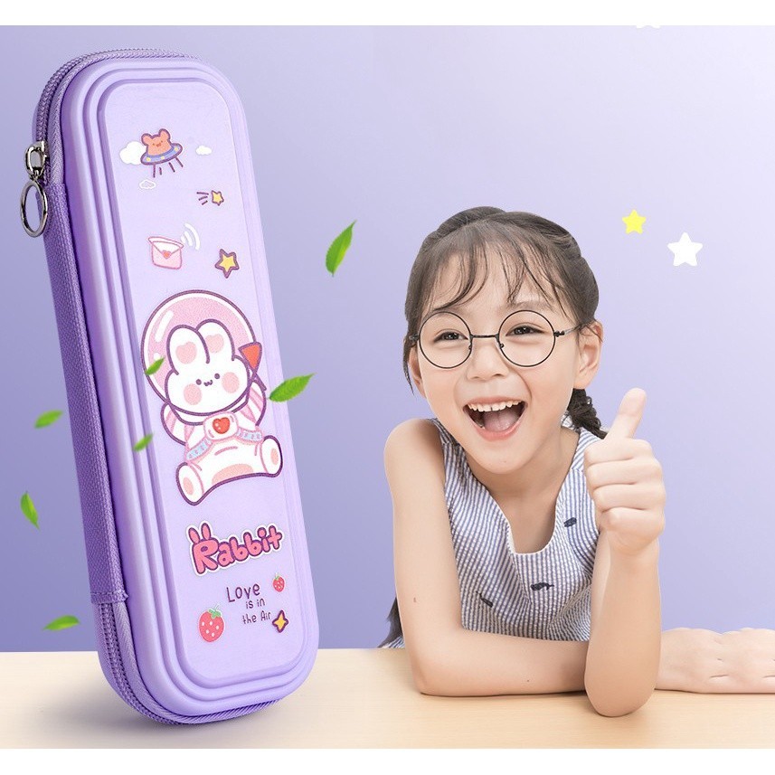 

Kotak Pensil Hardcase Waterproof Karaker Kartun Bear Astronot