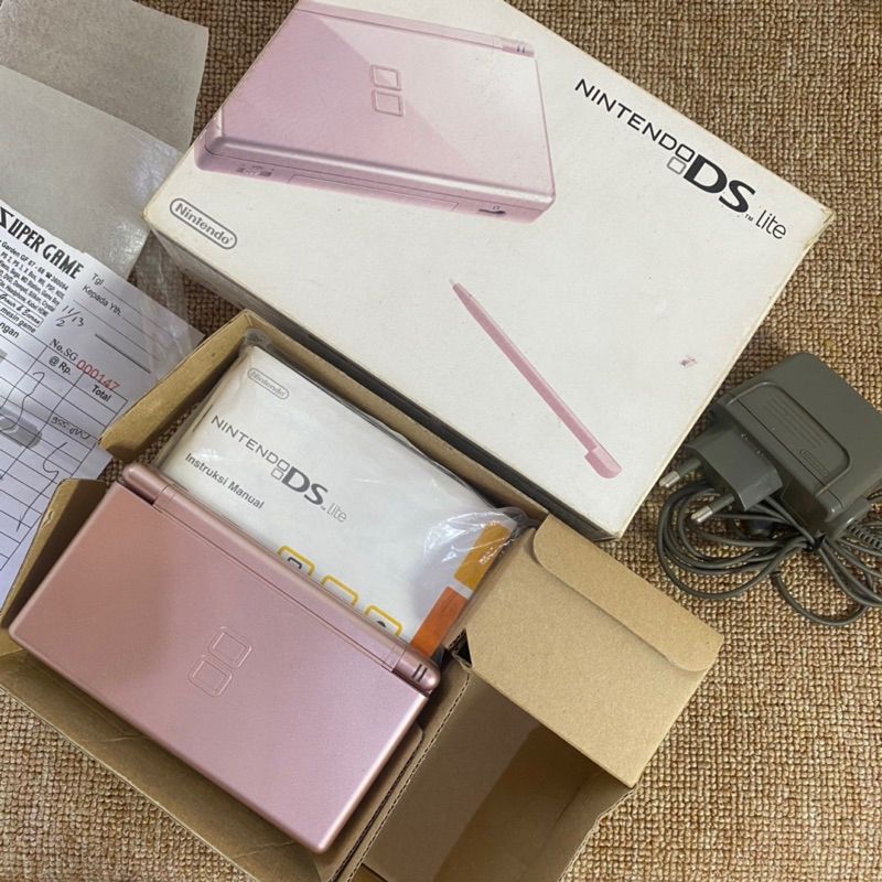 Nintendo ds lite / nds lite / ndsl jet black fullset