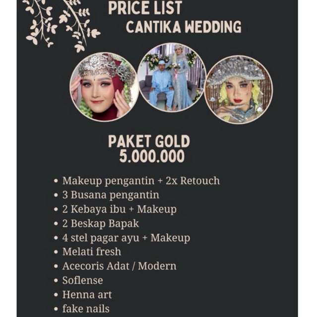 PAKET WEDDING GOLD/RIAS PENGANTIN JABODETABEK