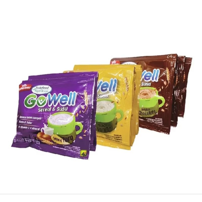 

GoWell Sereal dan Susu Kemasan Sachet