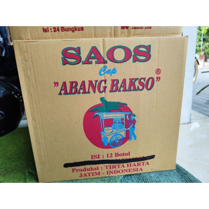 

saos tomat abang bakso botol plastik 1 dus isi 12 pcs