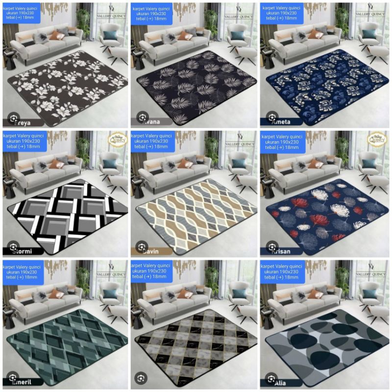 KARPET VALLERY QUINCY / CARPET VALERY QUINCY 150x190 cm & 190x230 cm