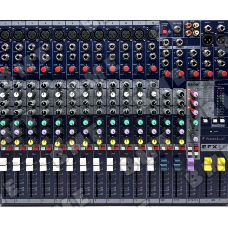 MixerAudioSoundcraftEFX12/12channels