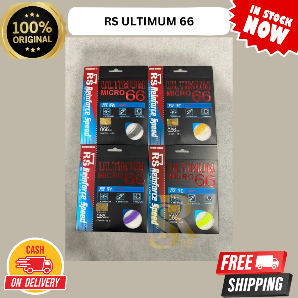 Senar Raket Badminton Rs Ultimum Micro 66/Senar Rs Ultimum Micro66 Original