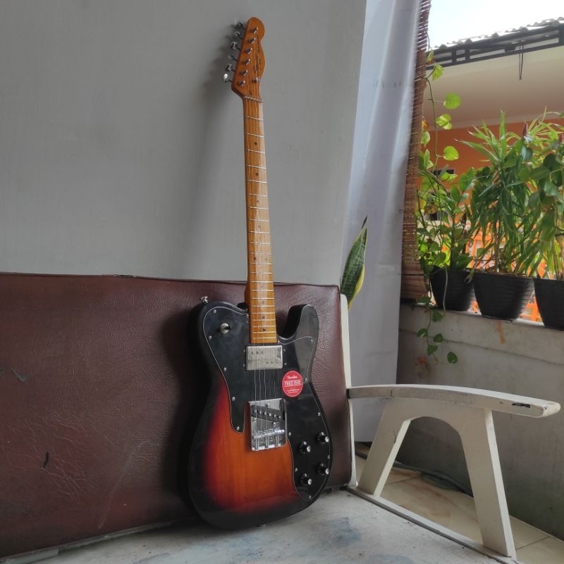 squier telecaster deluxe sunbrust