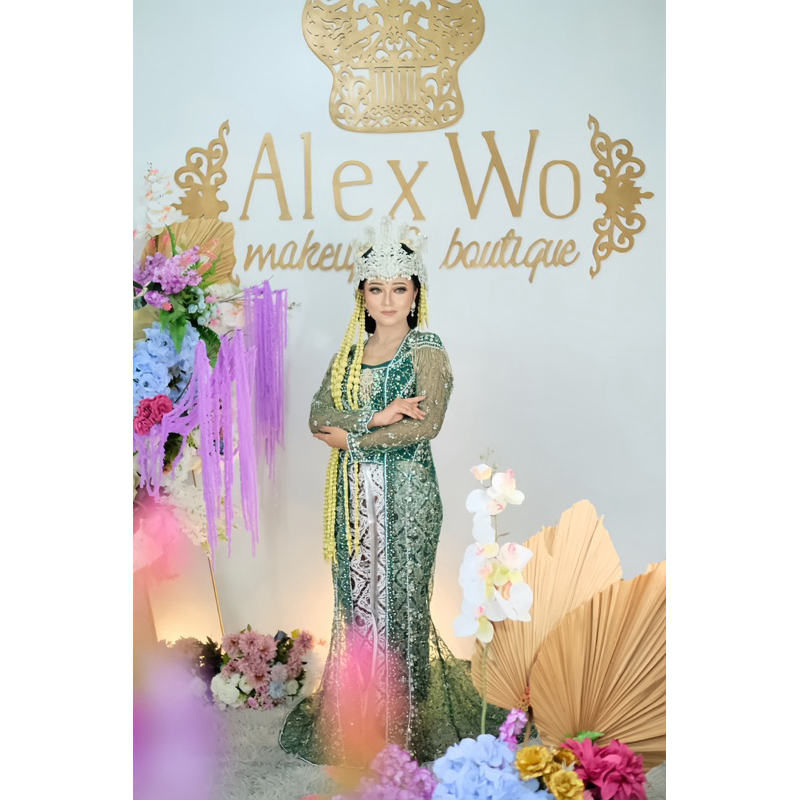 KEBAYA PENGANTIN HIJAU BOTOL KONCER,KEBAYA PENGANTIN,KEBAYA PENGANTIN MODERN MEWAH ELEGAN,KEBAYA PEN