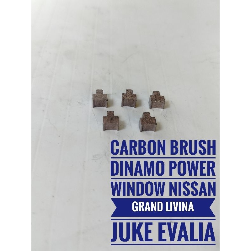 Arang Carbon Brush Dinamo Power Window Nissan Grand Livina Juke Evalia