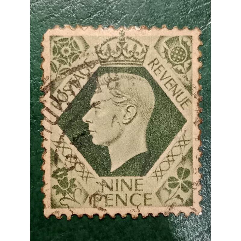 

Prangko British 9 Pence King George VI Tahun 1937-1939 USED