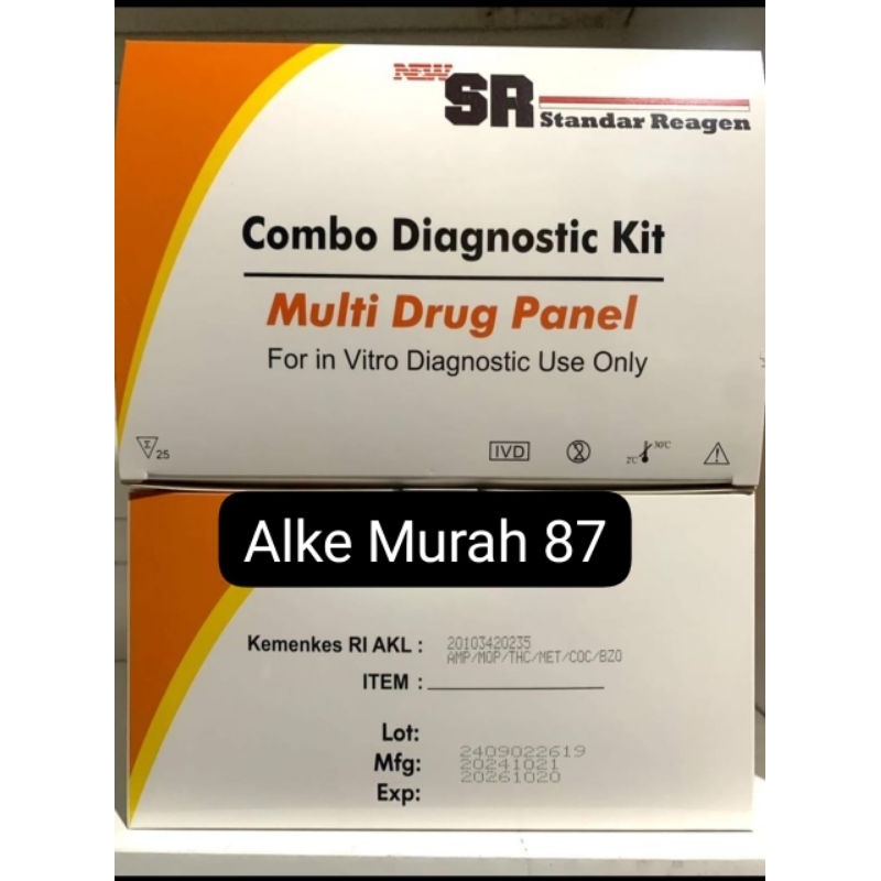 test drug6 parameter merk SR akurat murah