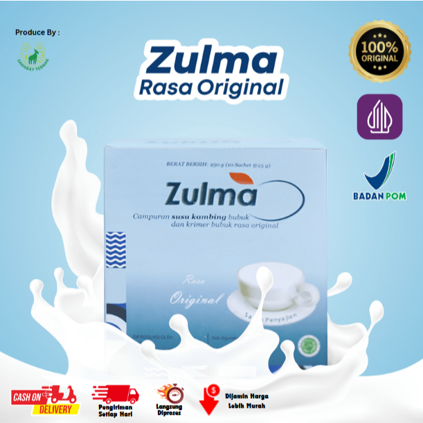 

Zulma - Susu Kambing Etawa Bubuk Original Isi 10 Sachet