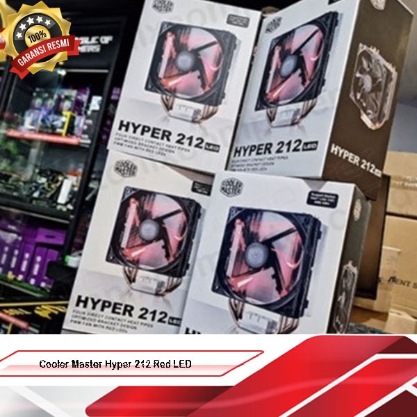 Cooler Master Hyper 212 Red LED | HSF Cooler Intel & AMD