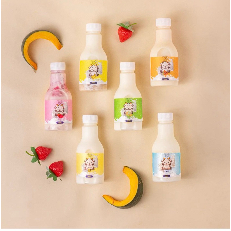 

Raw flavour goat milk