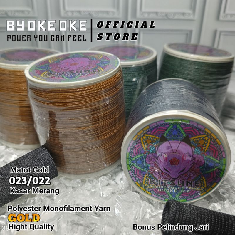 GELASAN KITSUNE MATOT GOLD 022 Gelasan Layangan Gelasan Jepret Gelasan Turnamen