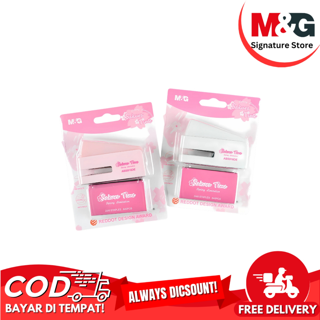 

Hekter Mini Set & Isi M&G Set Stapler & Staples M&G ABS916DE Sakura Time - Set (Steples isi 640)