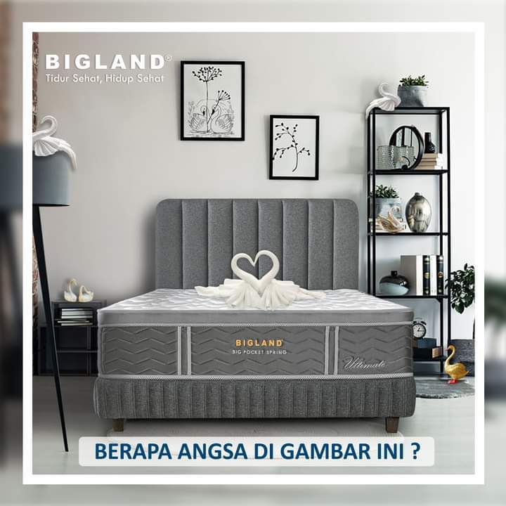 Bigland Springbed ULTIMATE Plustop (FOAM ENCASED) Kasur Springbed Bigland