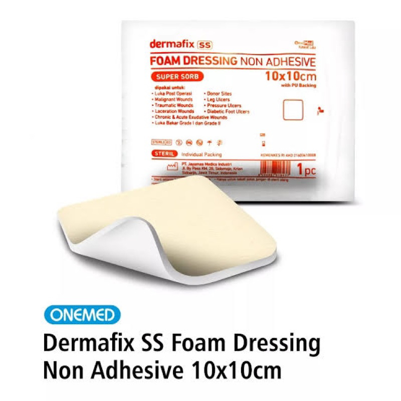 Dermafix SS Foam Dressing Non Adhesive Onemed per pcs