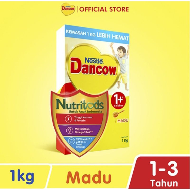 

Nestle Dancow 1+ Imunutri Susu Bubuk Pertumbuhan Anak 1-3 tahun Madu 1kg