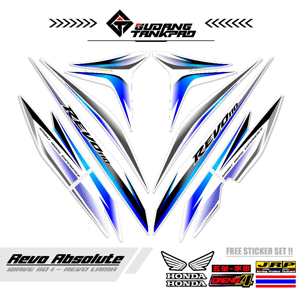 STRIPING STICKER STIKER MOTOR REVO ABSOLUT / MTF 28 / STIKER POLET REVO / STRIPING REVO / REVO ABSOL