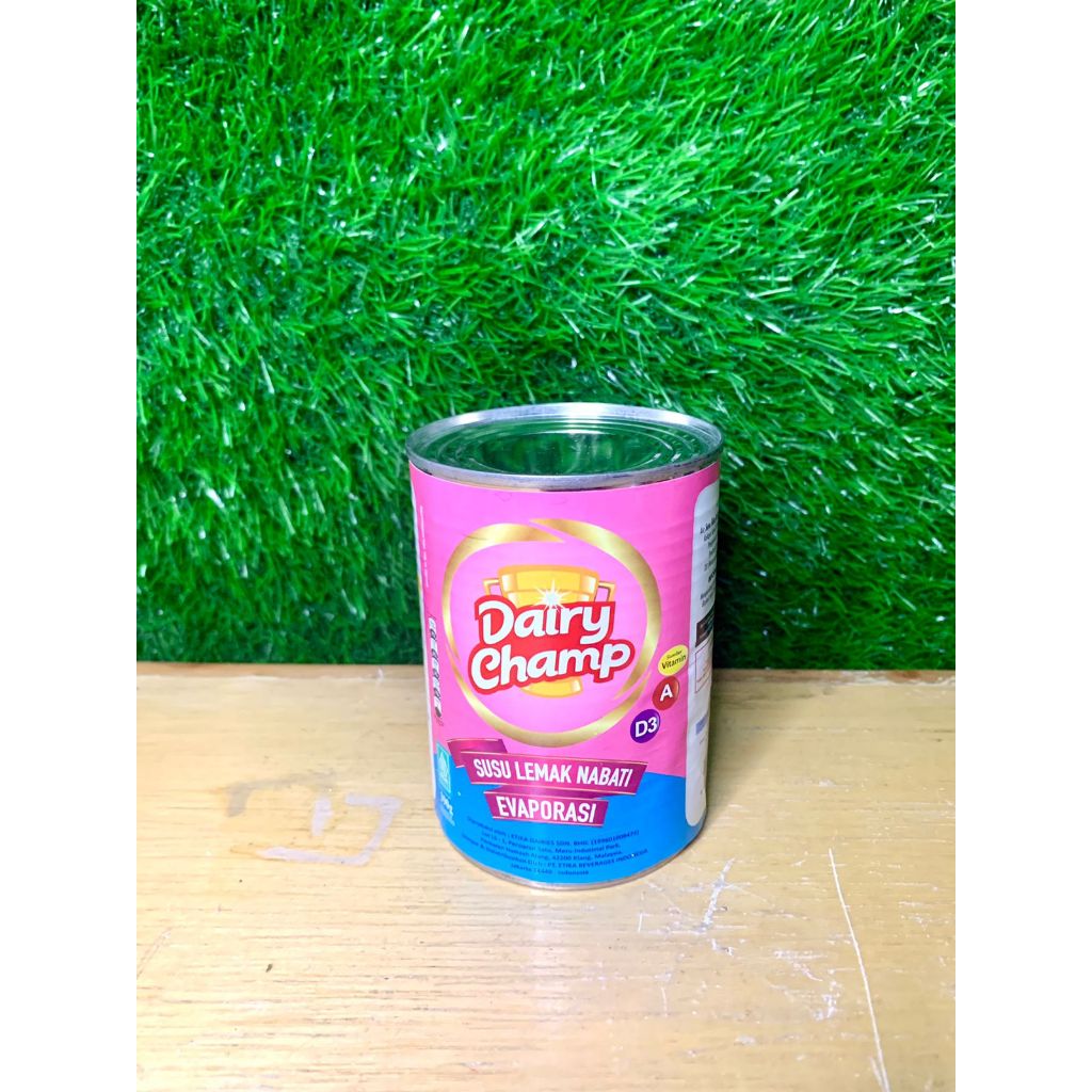 

Dairy Champ Susu Lemak Nabati Evaporasi 390gr