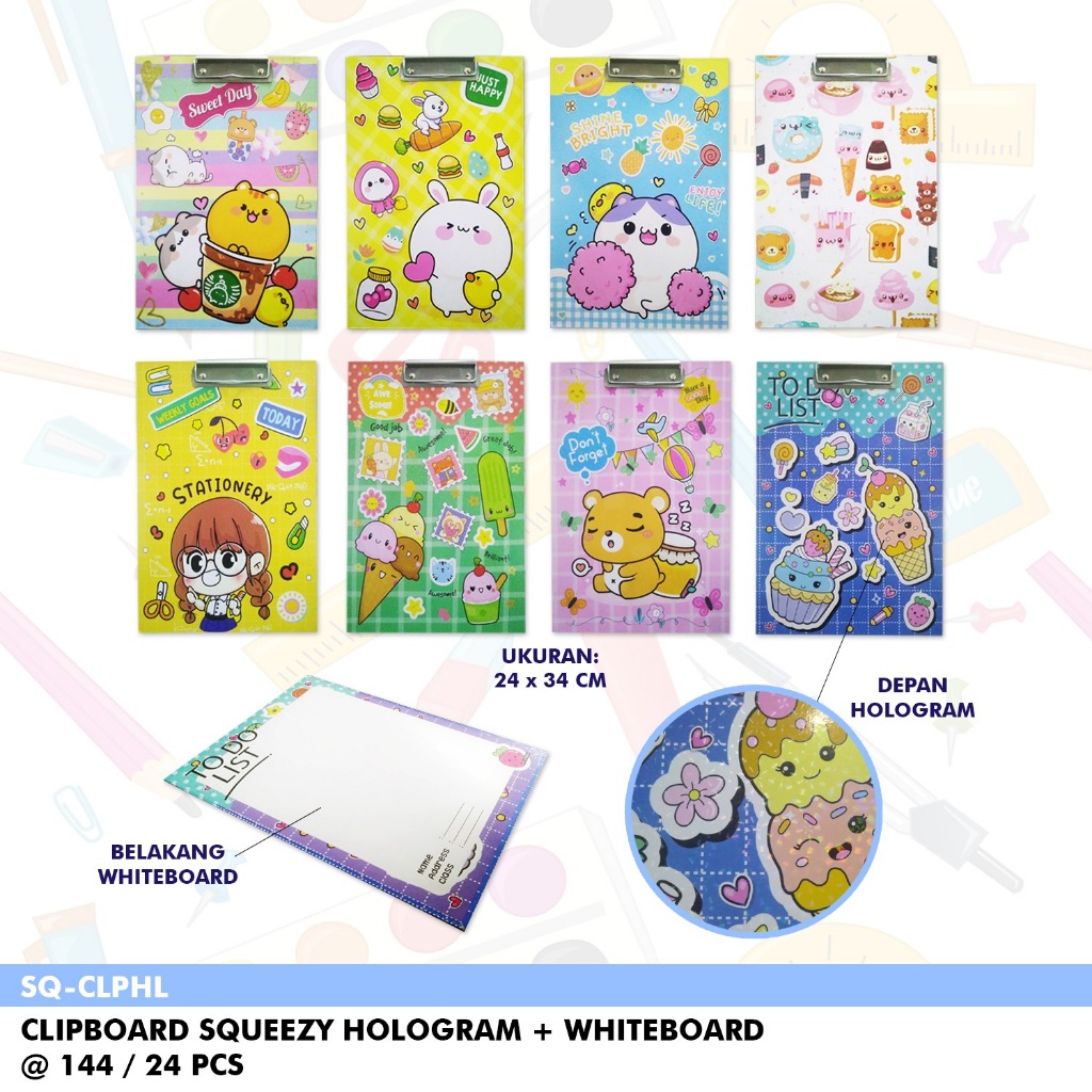 

CLIPBOARD/PAPAN JALAN KARAKTER/PAPAN UJIAN FANCY SQ