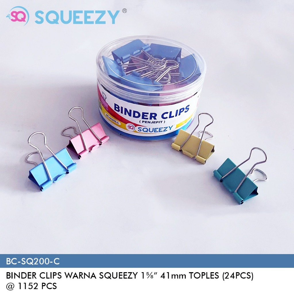 

Binder clip SQ200-C Pastel/Binder clip 200 pastel (1 toples)