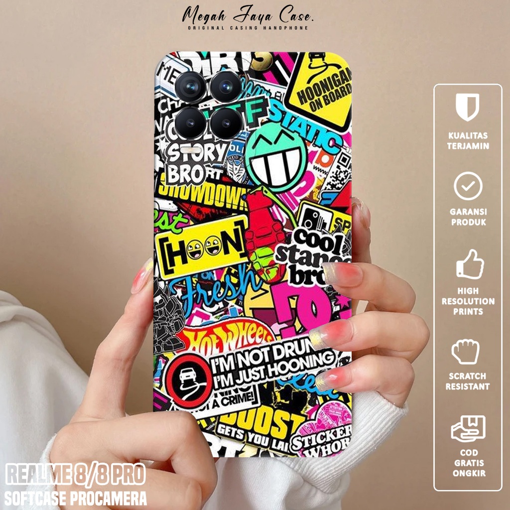 Softcase Hp REALME 8 / REALME 8 PRO - Case Hp REALME 8 / REALME 8 PRO Motif GRAFF - Silikon Hp REALM