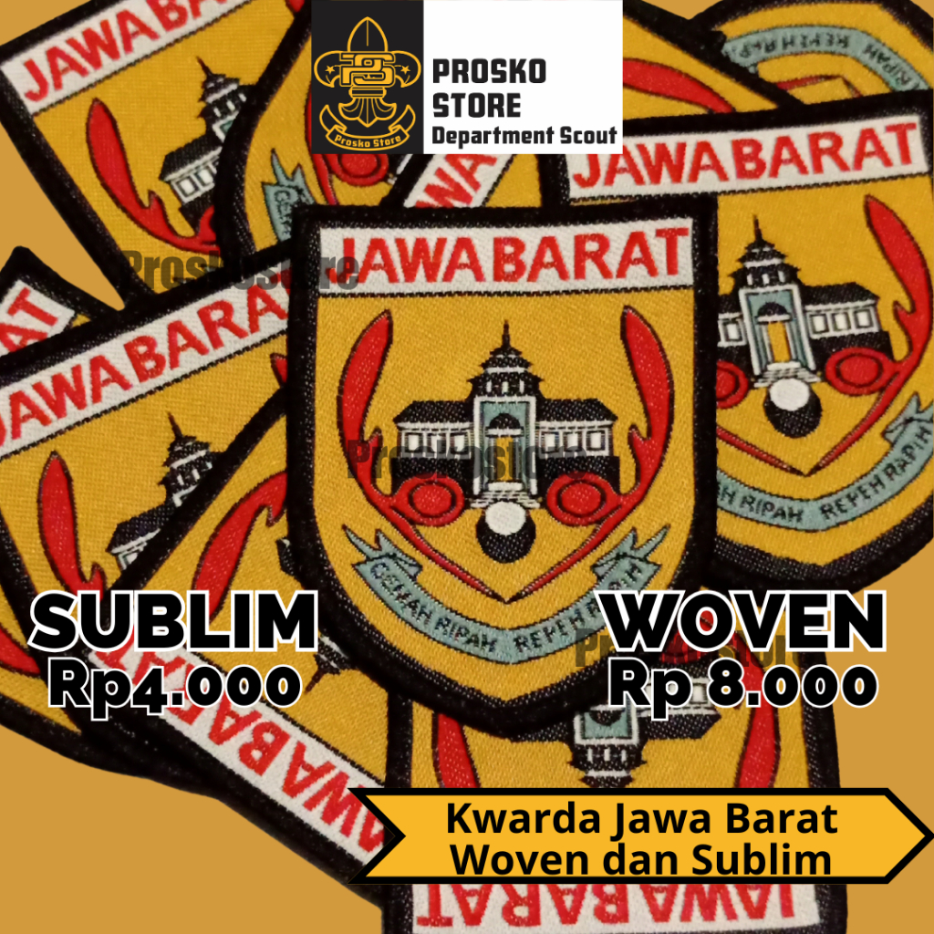 Badge Woven Kwarda Jawa Barat Pramuka - Proskostore