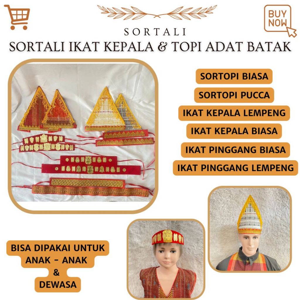 Ikat Kepala - Sortali Batak / Sortali Ikat Pinggang / Sortali Topi Batak / M N