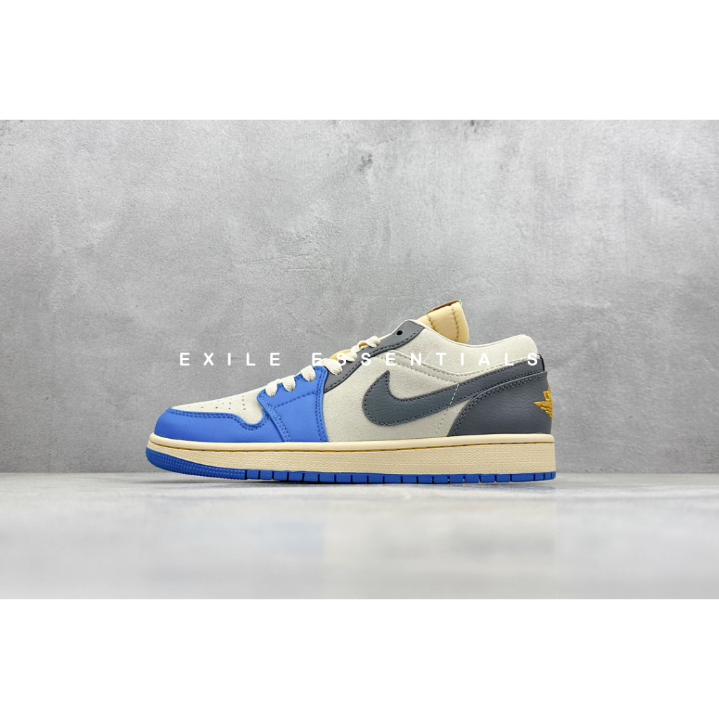 [READY STOCK SIZE 44.5] Nike Air Jordan 1 Low SE Tokyo 96 (Vintage UNC Grey)