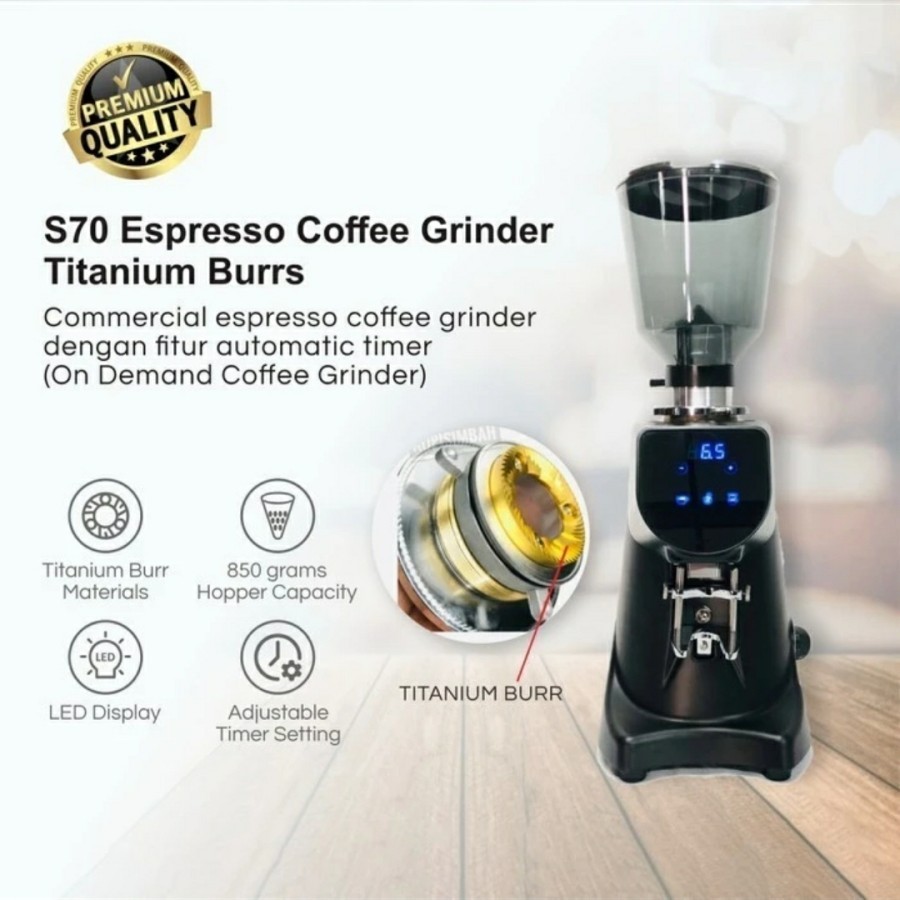 Grinder Kopi Onefine S70 Titanium Burr / Mesin Giling Kopi Espresso