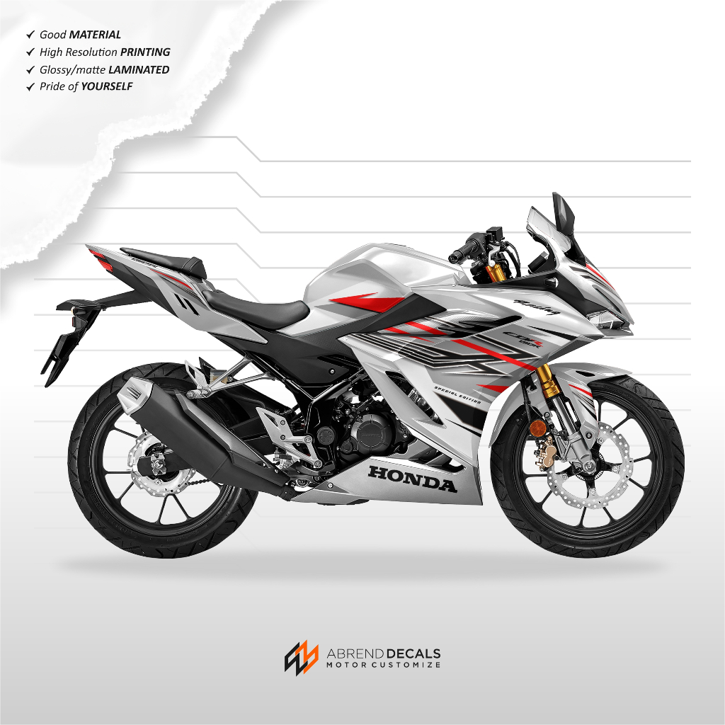 STRIPING CBR 150R NEW GRAFIS AIRBRUSH / STIKER CBR K45R / STIKER HONDA CBR 150 R 2021 - 2023 DECAL