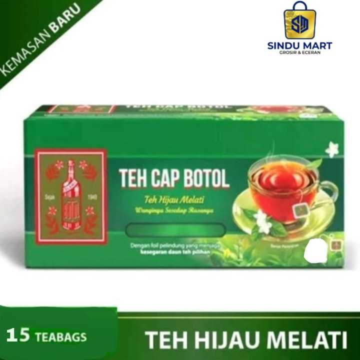 

Teh celup cap botol hijau melati isi 15 teabags | Murah Shopee sindumart