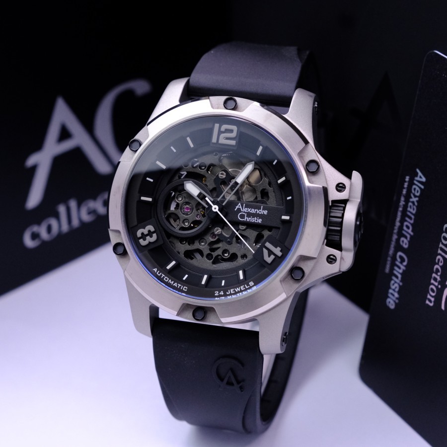 Jam tangan pria alexandre christie ac 6295 ac6295 automatic original