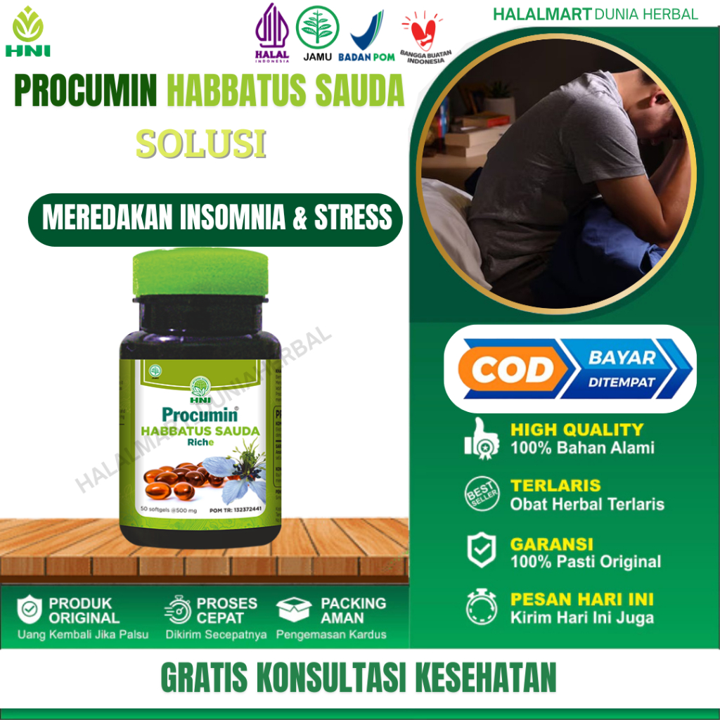 

PROCUMIN HABBATUSSAUDA Untuk Meningkatkan Tenaga Membantu Penyakit Asma Memperkuat Konsentrasi