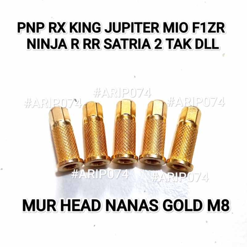 [PROMO] MUR HEAD NANAS GOLD RX KING NINJA R SATRIA 2 TAK MUR NANAS GOLD TUTUP HEAD MIO JUPITER VEGA 
