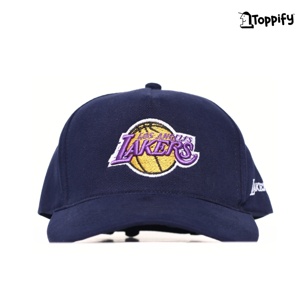 Toppify - Topi Baseball Pria Wanita Baseball Cap LA Navy