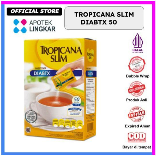 Tropicana Slim Sweetener Diabtx 50 Sachet