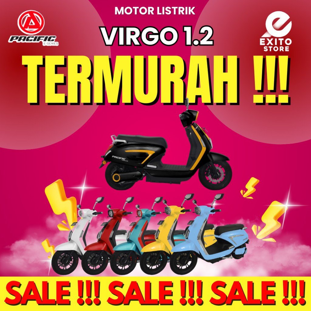 Sepeda Motor Listrik Virgo 1.2 12 1 2 Pacific Exotic Vespa Listrik