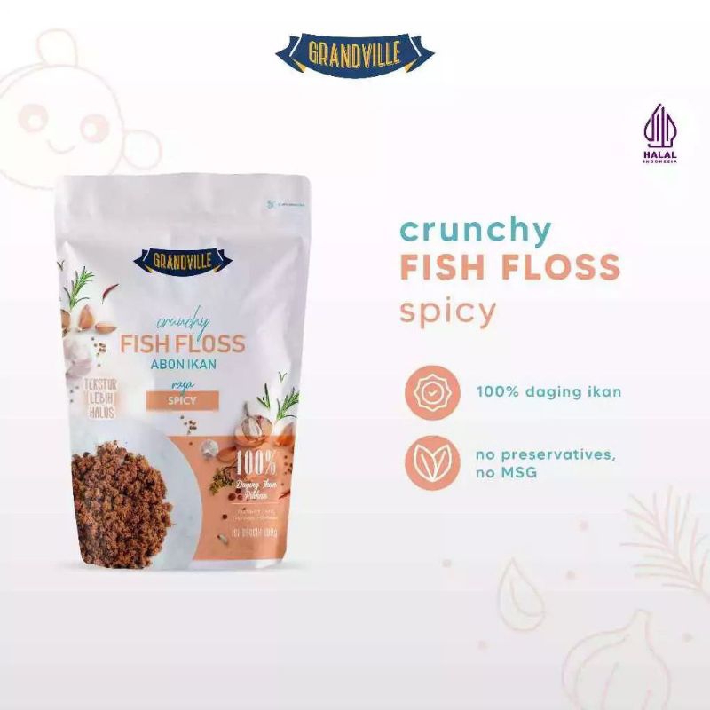 

Grandville Abon IKAN Crunchy Single Pack Spicy - Crunchy Fish Floss Spicy - Pedas