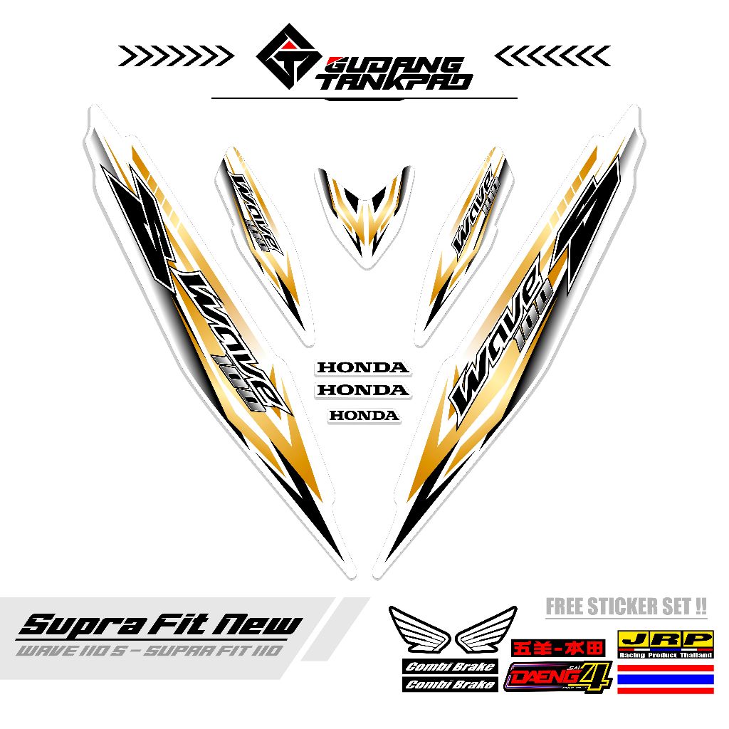 STRIPING MOTOR SUPRA FIT NEW 110 / MTF 40 / STRIPING SUPRA FIT S / STRIPING HONDA SUPRA FIT / STIKER