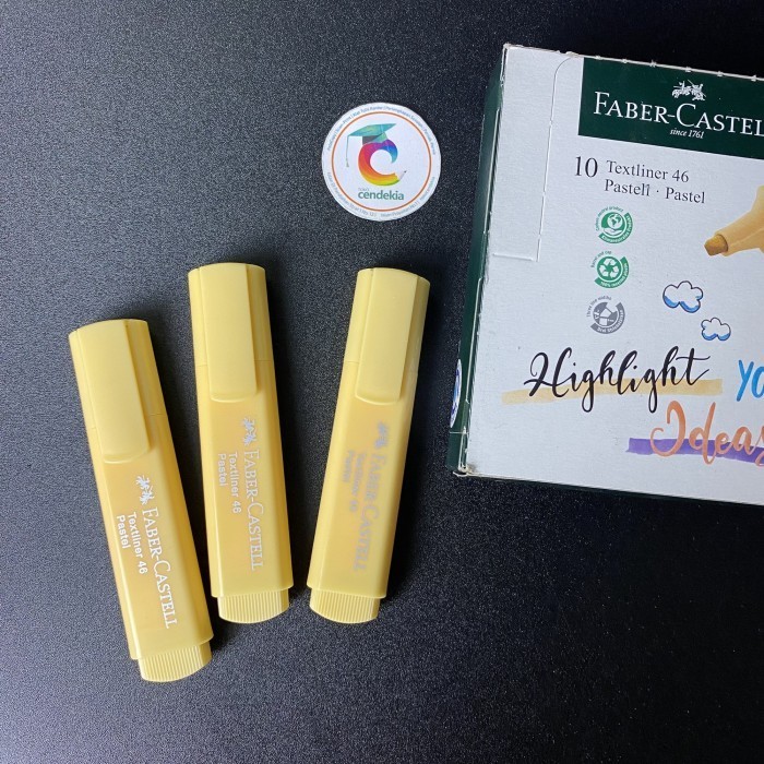 

Highlighter / Textliner 46 / Stabilo Faber Castell pastel Vanilla