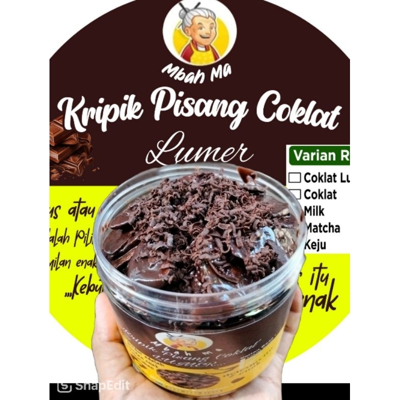 

Kripik pisang coklat lumer