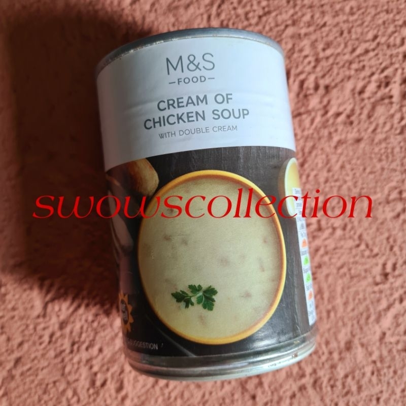 

M&S MARK MARKS & AND SPENCER CREAM OF CHICKEN SOUP SOP SUP AYAM INSTANT