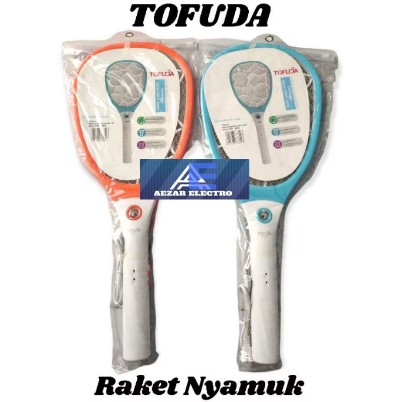 Raket Nyamuk Cas Kabel Charge Tofuda / Raket Nyamuk Listrik Cas Rechargeable Tofuda