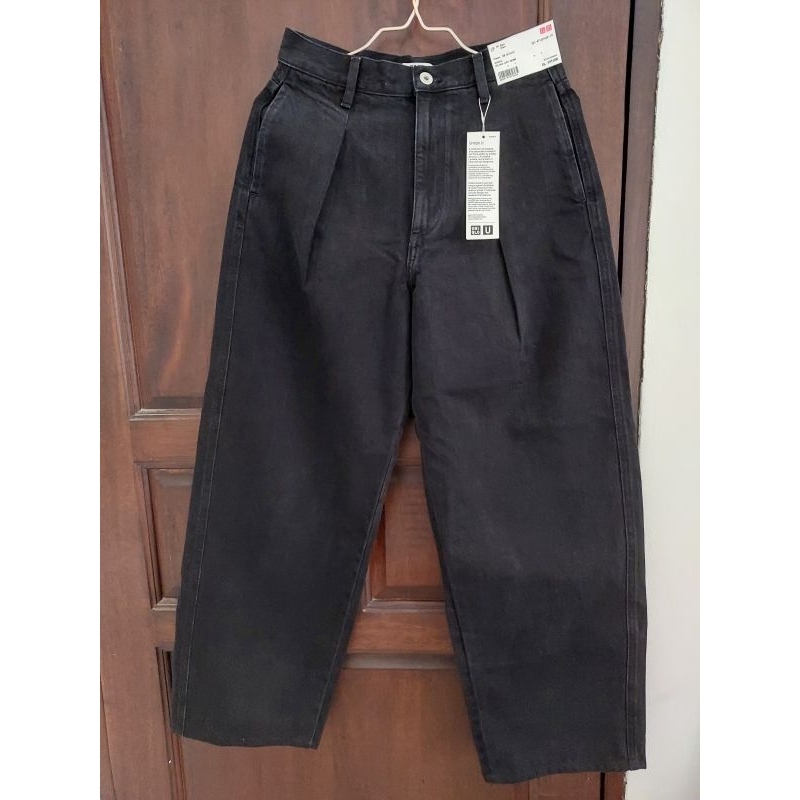 UNIQLO Denim Pleated Pants
