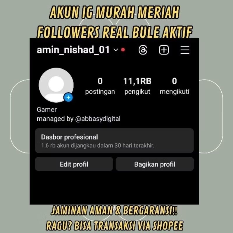 AKUN IG MURAH AKUN INSTAGRAM TERMURAH AKUN INSTAGRAM AKTIF AKUN IG AKTIF