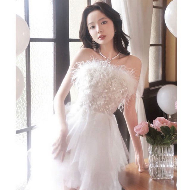 EX PRIBADI -- Gaun Malam Wanita Ulang Tahun malaikat kostum sweet17 sweet seventeen dress