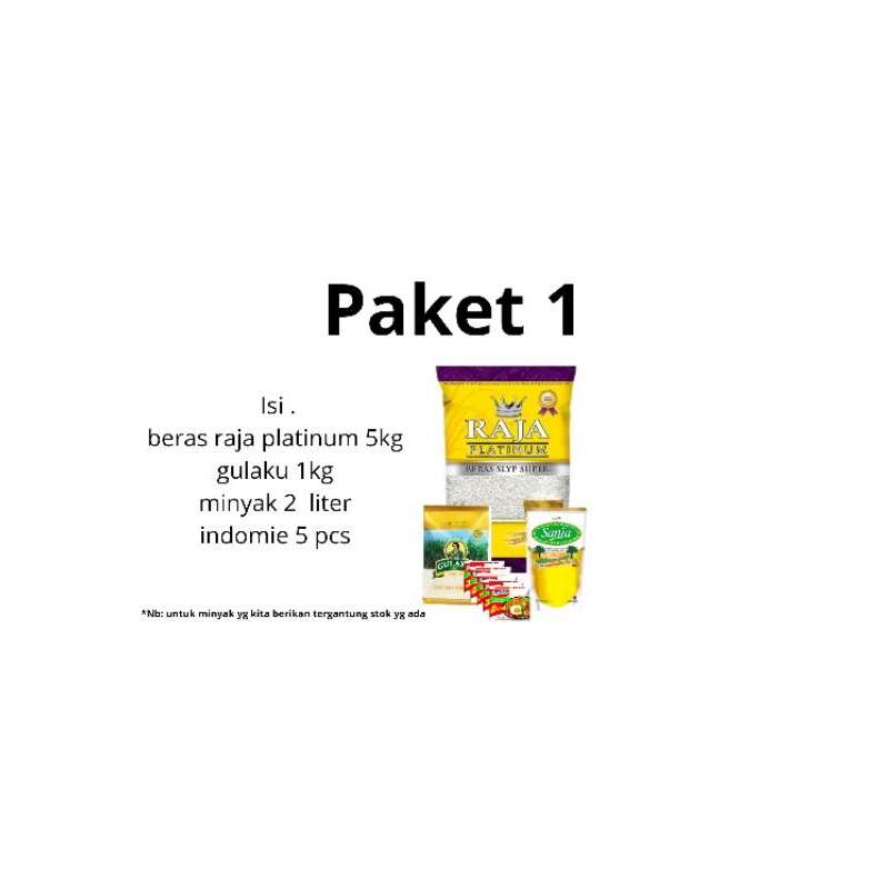 

paket sembako hemat paket 1