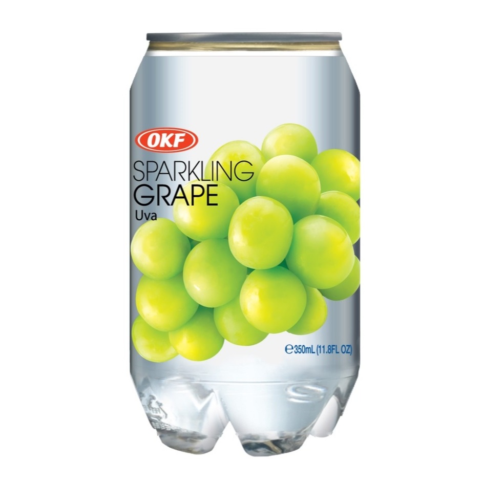 

soda sparkling okf green grape 350