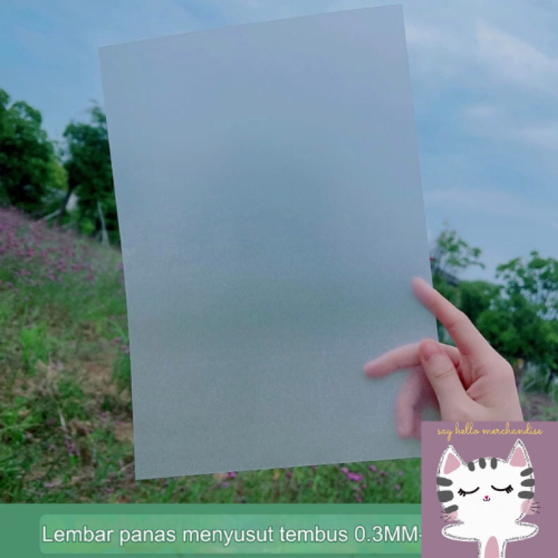 READY Shrink Paper (Translucent) per pcs/per lembar.